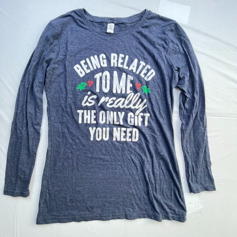 Air waves Blue Women's Holiday shirt-Medium